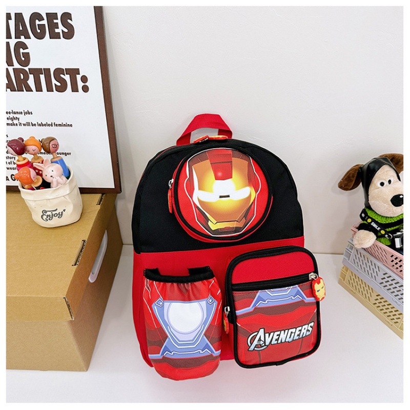 Nueva mochila de jardín de infantes Spider-Man de dibujos animados de 3-8 años de edad los niños preescolares mochila de primer grado