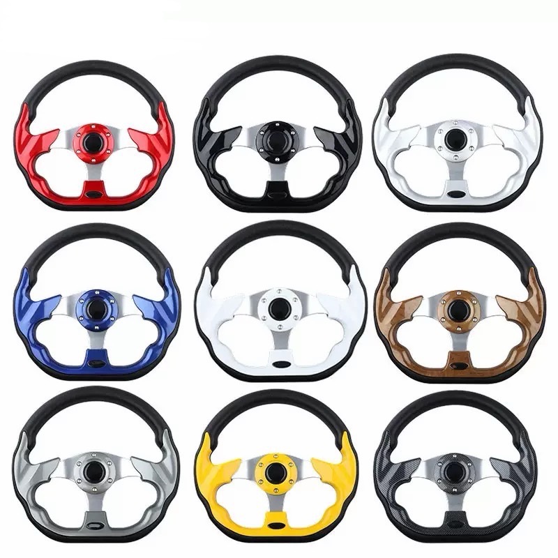 Factory direct sales of car modification steering wheels, racing-style PU steering wheels 13inch racing steering wheels in multiple colors