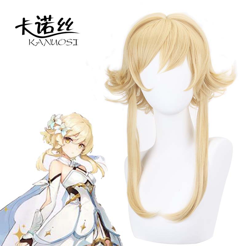 Kanuo Original Dios fluorescente viajero femenino fluorescente hermana juego personaje Cosplay peluca