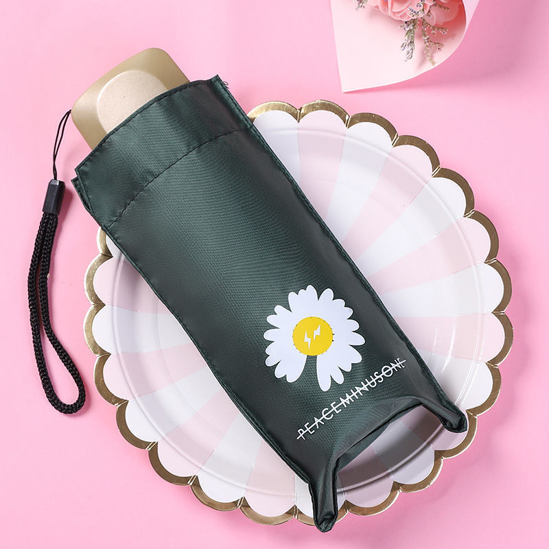 【5つ折り】傘送りカバー-菊墨グリーン