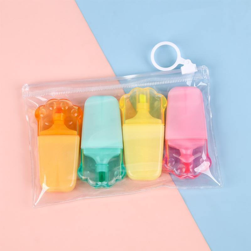 Nuevo gato garra protección de ojos color resaltador estudiante de alta apariencia papelería clave marca graffiti diario marcador al por mayor