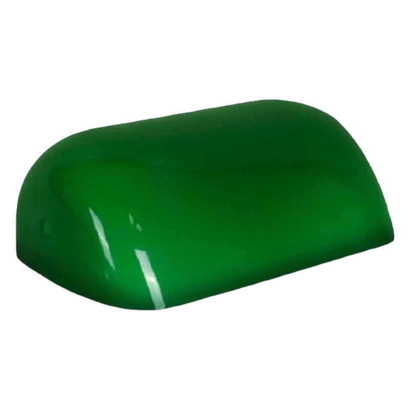 Verde esmeralda Blanco Naranja Negro Producto soplado artificial de primera clase República de China Lámpara de mesa de banco retro Pantalla de vidrio