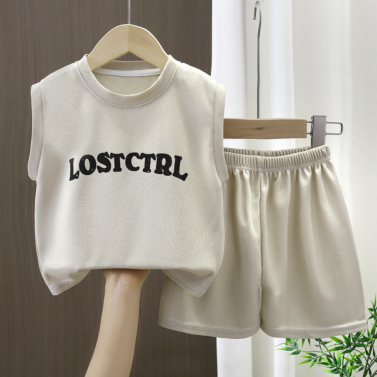 Conjunto de chaleco para niños de verano nuevo niño sin mangas pantalones de aire bebé delgado ropa de verano para niños ropa de niños image 4