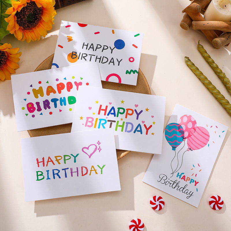 Birthday Cute Letter Paper Card display picture 1