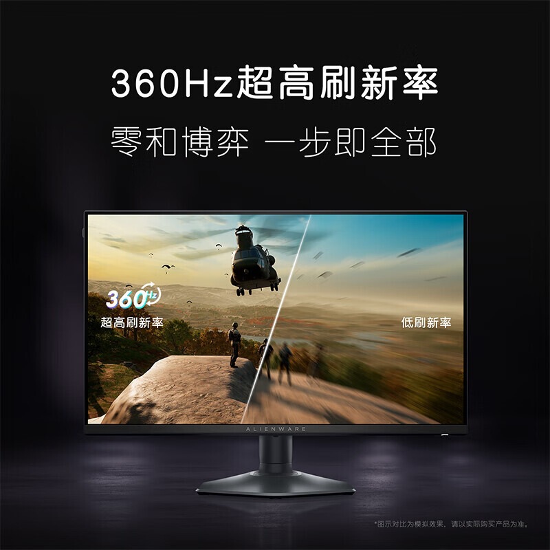 AW2523HF 24.5-inch 1k 360Hz IPS high refresh rate monitor for gaming, with a 0.5ms response time and LCD screen