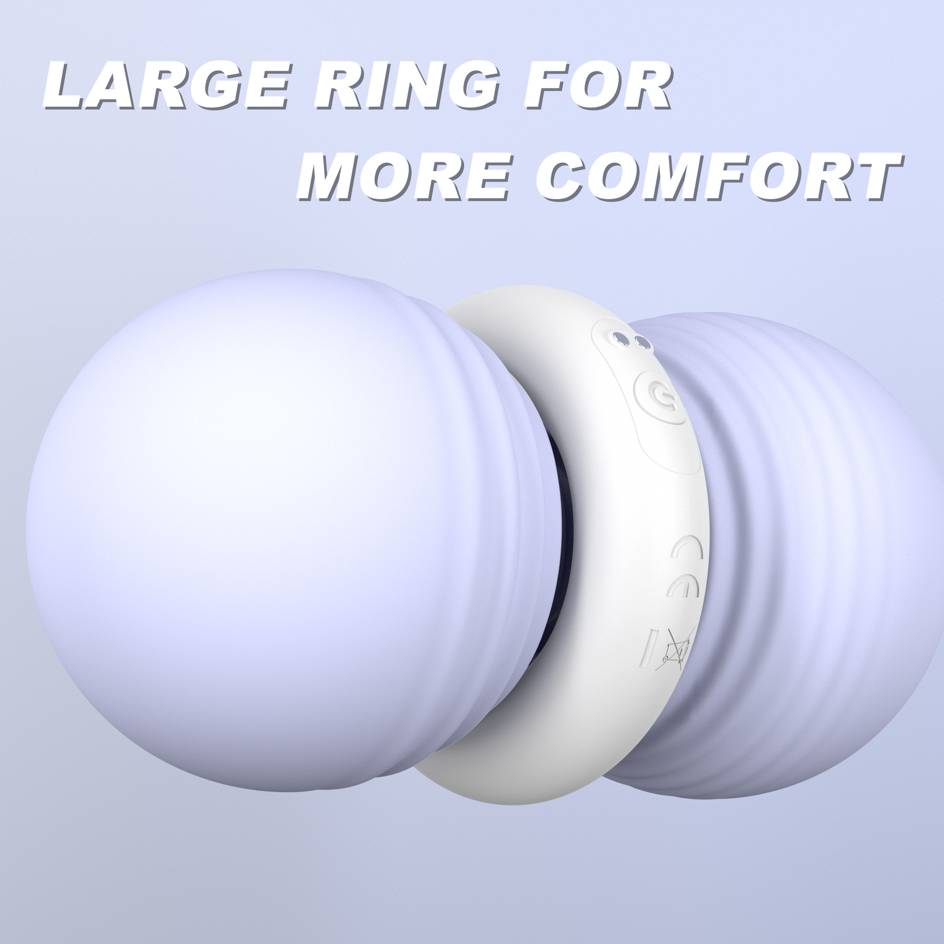 JK012 Vibrating Cock Ring, Remote-Control Silicone Couples Vibrator, White — detail image 10