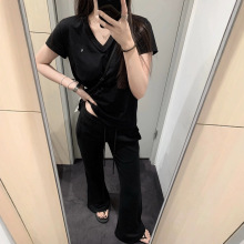 不退换）梦中情T刺绣小马标竹节棉夏季显瘦宽松百搭上衣女