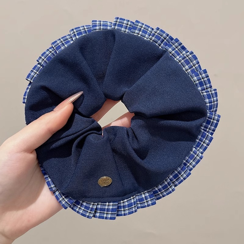 Dulce de alto nivel, anillo de cabello de intestino grueso, cordón de cabello de cola de caballo baja coreana, cordón de cabello grande, delicado, adornamiento de cabello de princesa de alto valor