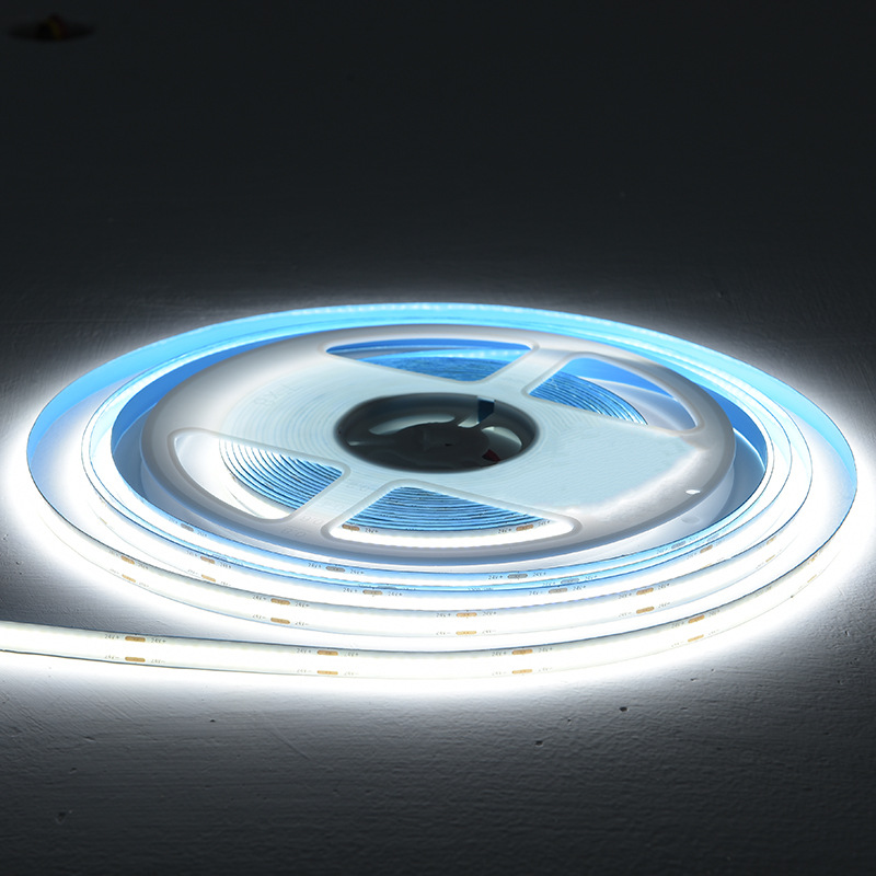 Tira de luz COB 12V 24V Tira flexible Rojo Verde Azul Naranja Rosa Armario de Luz Monocolor Vitrina Impermeable Exterior