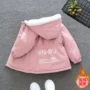 连帽秋冬女童冬季棉服