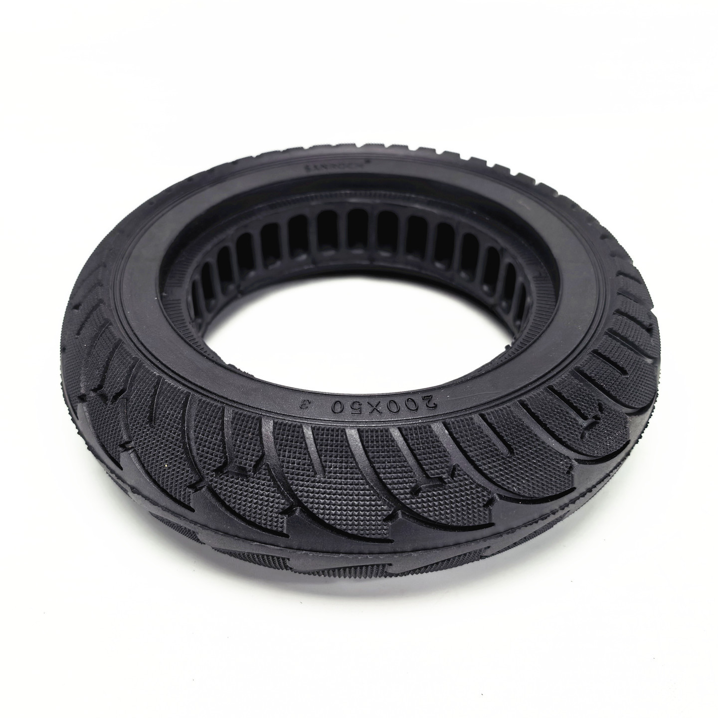8inch Electric scooter brushless motor rear wheel solid tire 200x50 motor hollow solid tire high elasticity