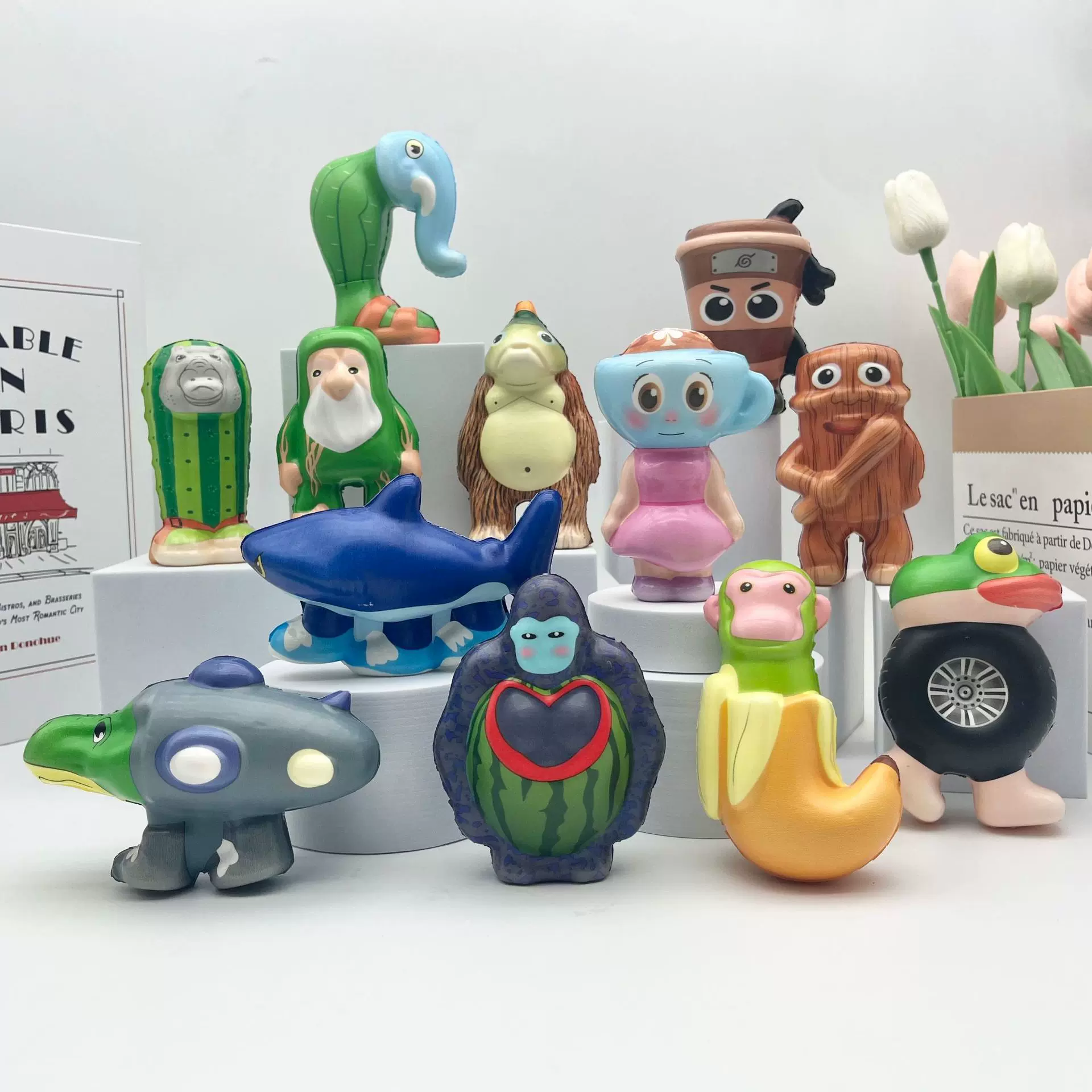 跨境热销外国山海经捏捏乐解压发泄慢回弹玩具儿童玩具摆摊小商品