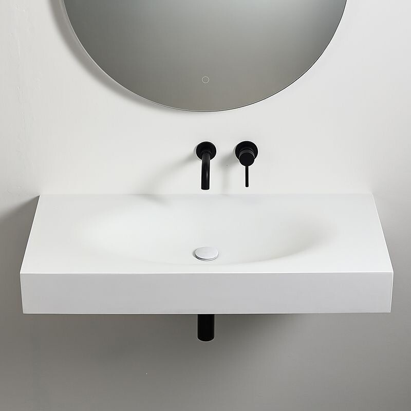 Corian Integrated Sink Basin Egg-Shaped Washbasin for Home, Guesthouse, Hotel Bathroom Washbasin Corian Integrated Sink Basin Egg-Shaped Washbasin for Home, Guesthouse, Hotel Bathroom Washbasin