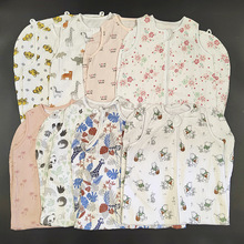 外贸夏季70-120cm婴幼儿睡袋男女宝宝纱布拉链无袖防踢被小童睡衣