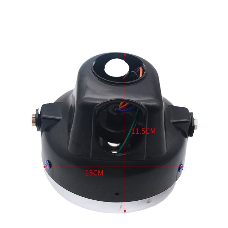 Faro de la motocicleta lámpara redonda faro cuadrado bombilla adecuado para Jialing JH70/48Q ciclomotor Accesorios