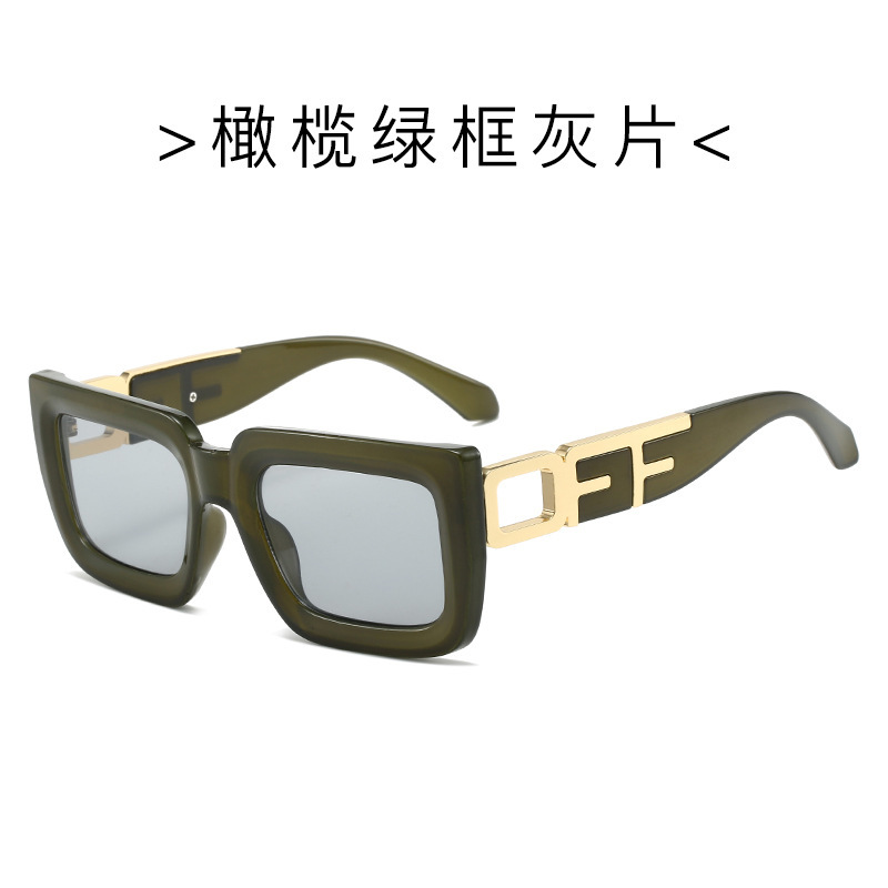 欧美新款时尚太阳镜男女跨境个性金属复古墨镜摩登走秀款华丽眼镜|undefined