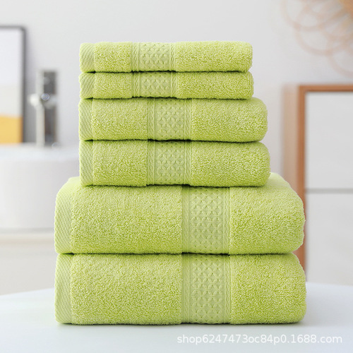 Pure cotton towel absorbent bath towel square towel A type towel set 3 pieces 6 pieces set amazon ebay towel sets 3p