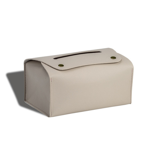 Home creative dining table leather napkin bag light luxury ornaments tissue box PU tissue bag blank printable gift