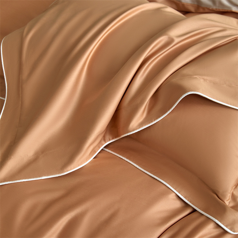 Duvet Cover Set With Fitted Sheet Cotton Bedding Four Piece Set_voghion.com