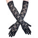 Women's long fashion hot drilling lace sunscreen gloves bright diamond performance gloves group dance disco dress with Europe and the United States