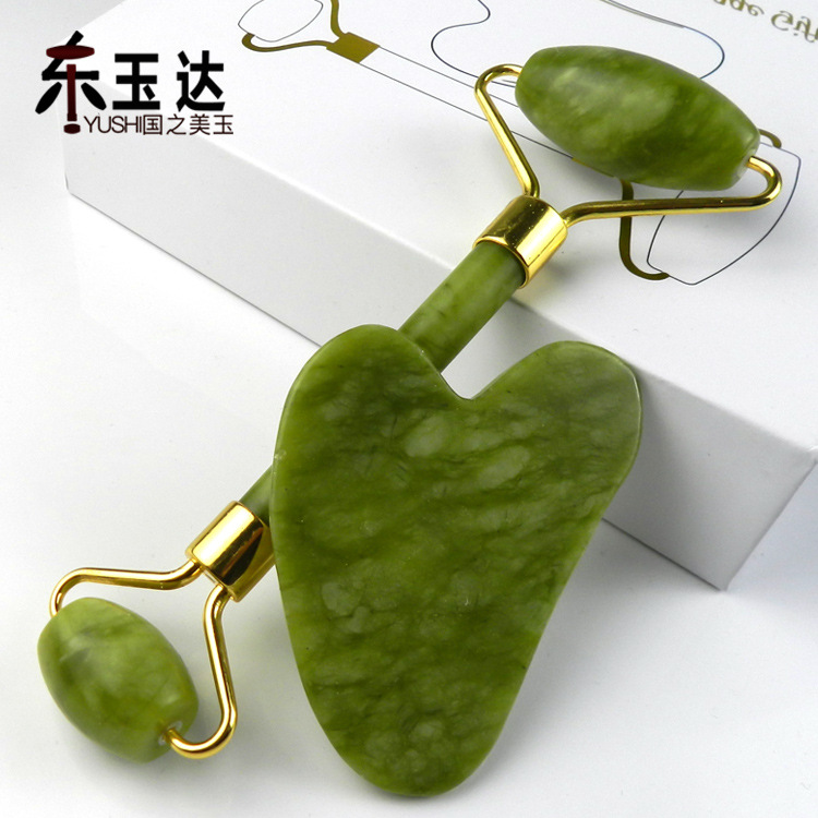 Factory Akyu Jade Roller Face Massage Beauty Stick Roller Jade Push Face Eye Jade Roller Massager