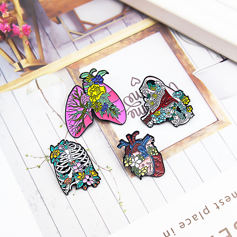 Flower Pattern Unisex Gender Enamel Design Simple Style Style Simple Style Pin Flower Alloy Enamel Unisex Brooches