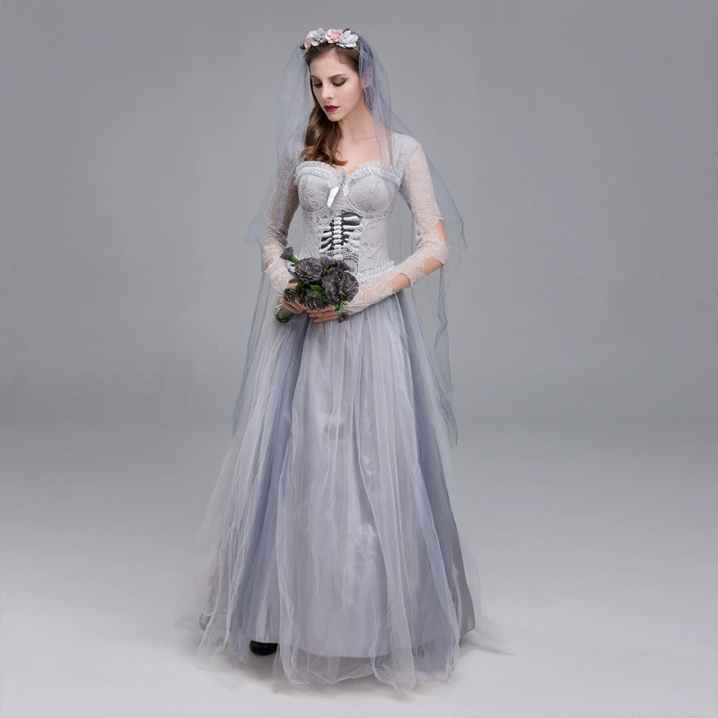 Хэллоуин костюм для взрослых ужас женский призрак невесты Diablo вампир ведьма костюм косплей костюм