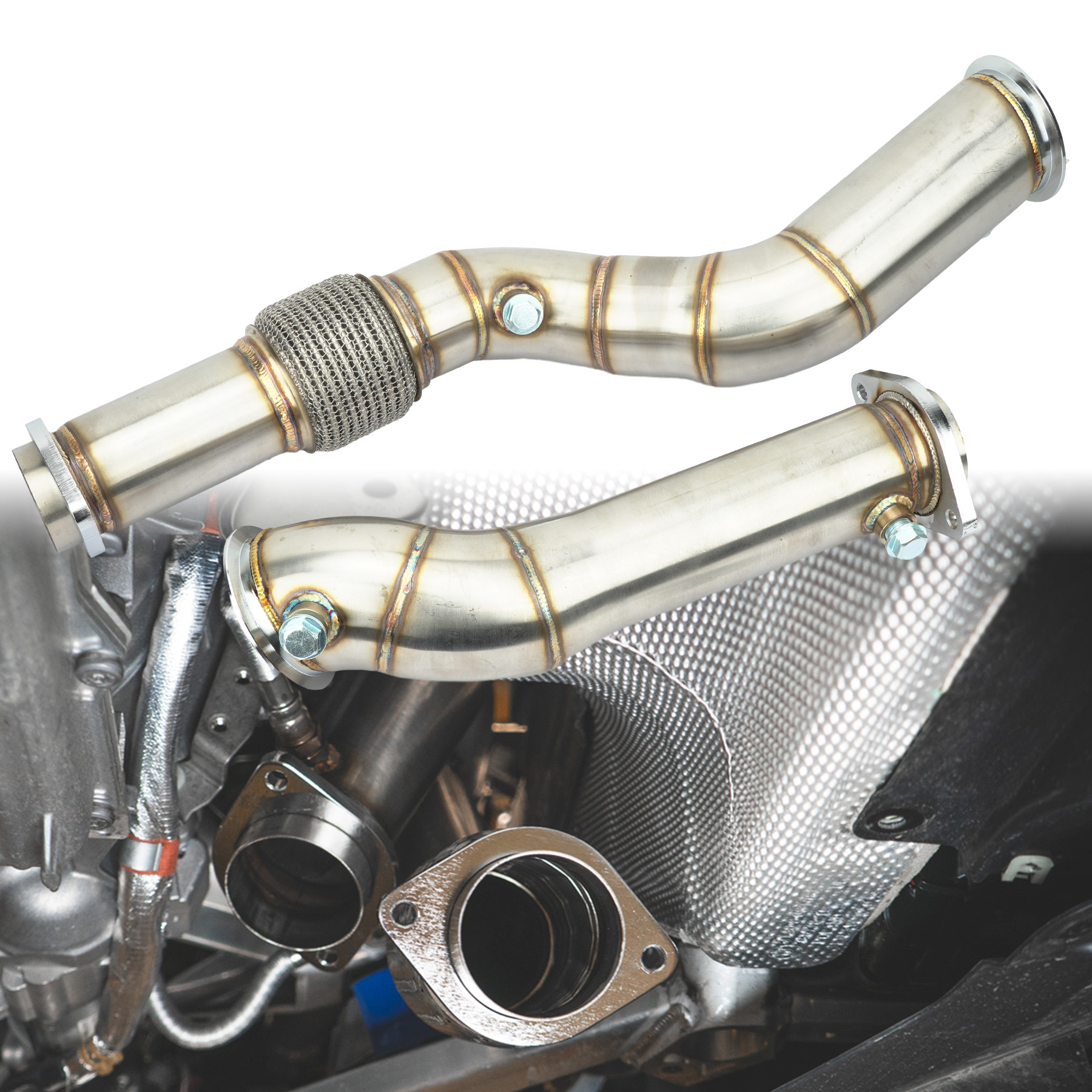 Car exhaust manifold is suitable for BMW S58 2020-2023 BMW M3 M4 G80 G82 G83
