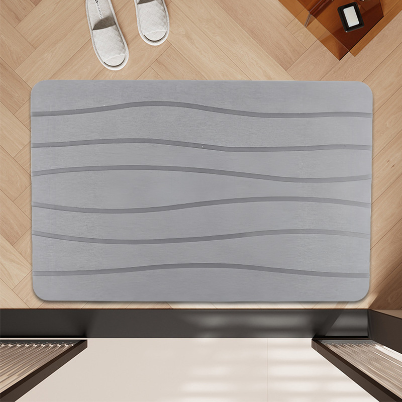 Puerta de entrada moderna y sencilla, decoración de tapetes de cocina, entrada al hogar, alfombra de barro de diatomeas resistente al agua y a la suciedad