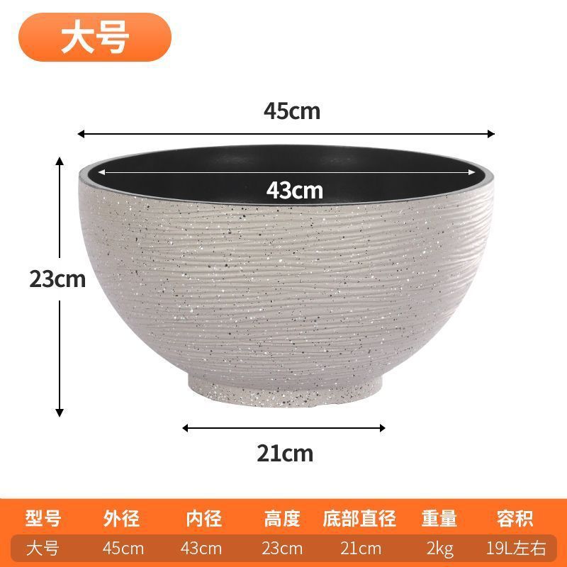 古法养鱼养荷花碗莲睡莲花盆造景乌龟金鱼缸塑料树脂创意水培|undefined