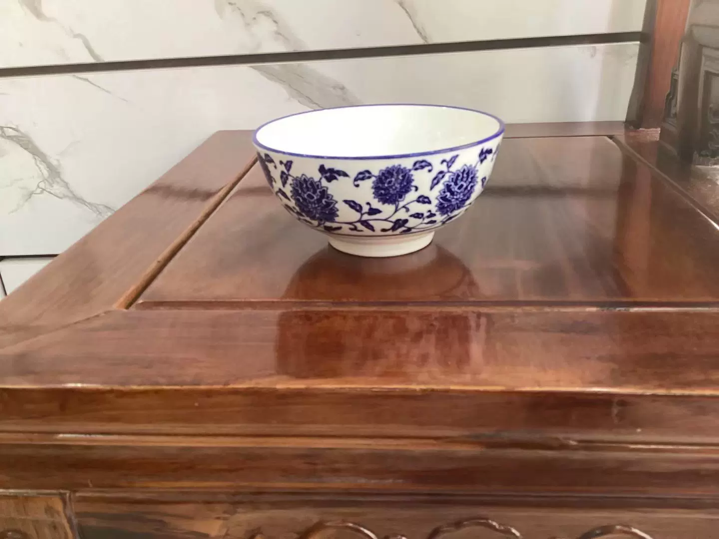 厂家供应家用碗饭碗米饭碗白瓷青花釉下彩耐热泡面耐用微波炉