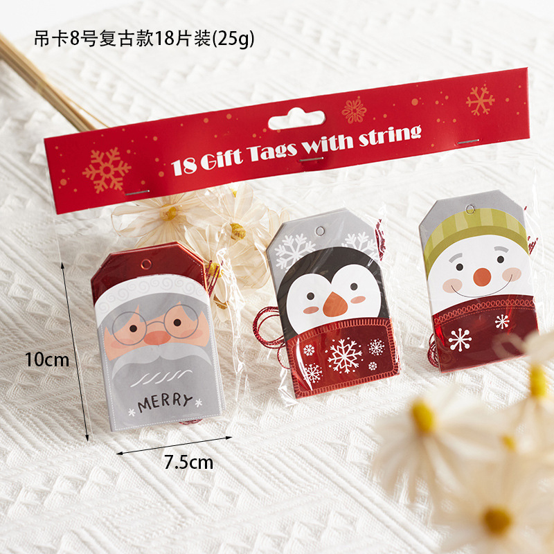 Nordicins tarjetas de Navidad elevadoras decoraciones de Navidad colgante árbol de Navidad colgante decoración tarjeta de mensaje