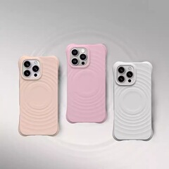 MagSafe磁吸CASE纯色波漾壳苹果16promax手机壳适用于iPhone15pro