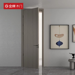 Wooden Door, Interior Door, Bedroom Door Set, Simple Custom European Style Silent Home Door Customization