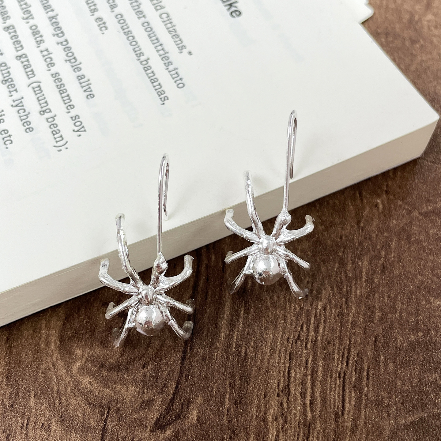 1#실버 스파이더 이어훅