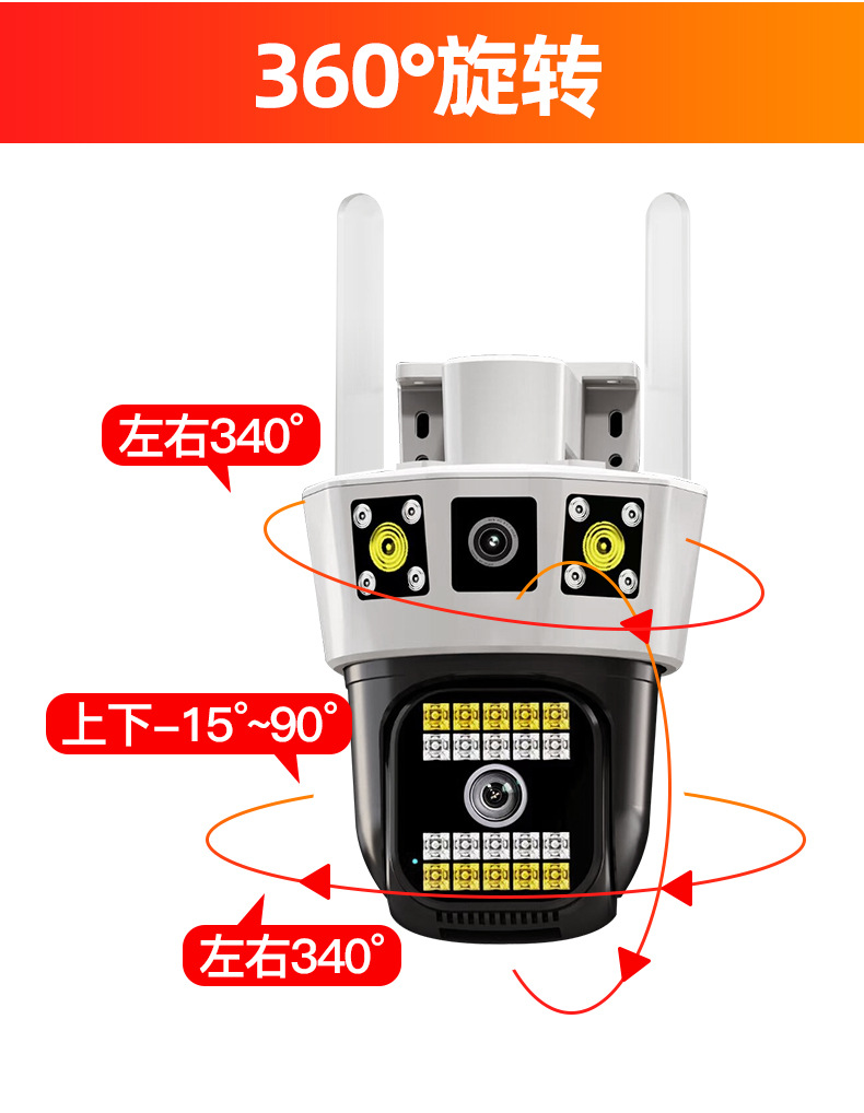 三面画监控摄像头免流量