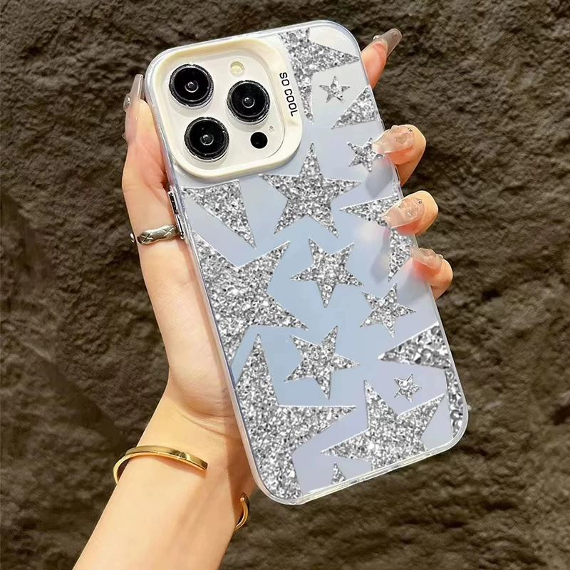 Чехол для телефона (Apple) iPhone серия — лазерная звезда H480P зеркальная блестка, тонкая защитная защита
