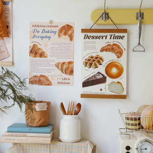 Beixiang Dessert Baking 6 A4 Posters Decorative Paintings Wall Bedroom Room Wall Stickers Layout