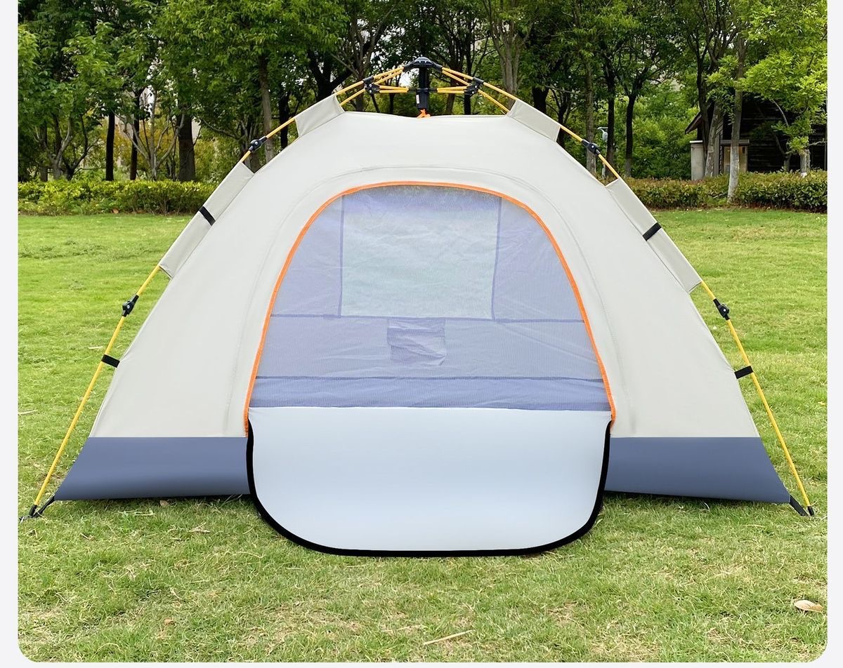 Fully Automatic Camping Tent for 3-4 People, Outdoor Thickened Windproof, Sunproof, Mosquito-Proof Tent, Ultra-Lightweight Model