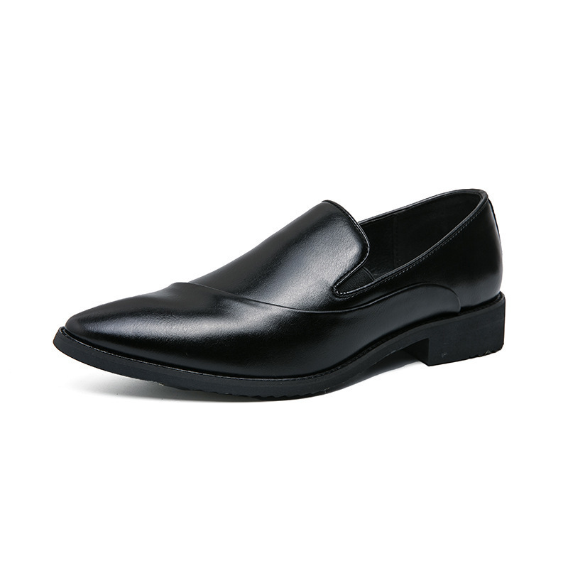 Comercio exterior tamaño 4748 zapatos de hombre cuatro estaciones británicos punta zapatos de cuero casuales de negocios de un pie zapatos de cuero