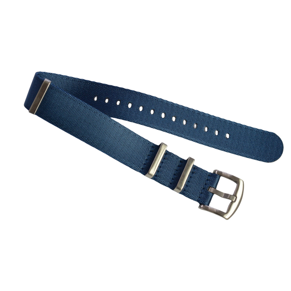 Correa de reloj de nailon NATO al por mayor en stock, correa de reloj de nailon tejida de 20/22 mm compatible con relojes.