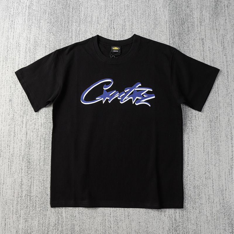 欧米のニッチなトレンドブランド、タイマー柄プリントが人気の万能半袖Tシャツ、夏らしいゆったりとしたカジュアルな半袖|undefined