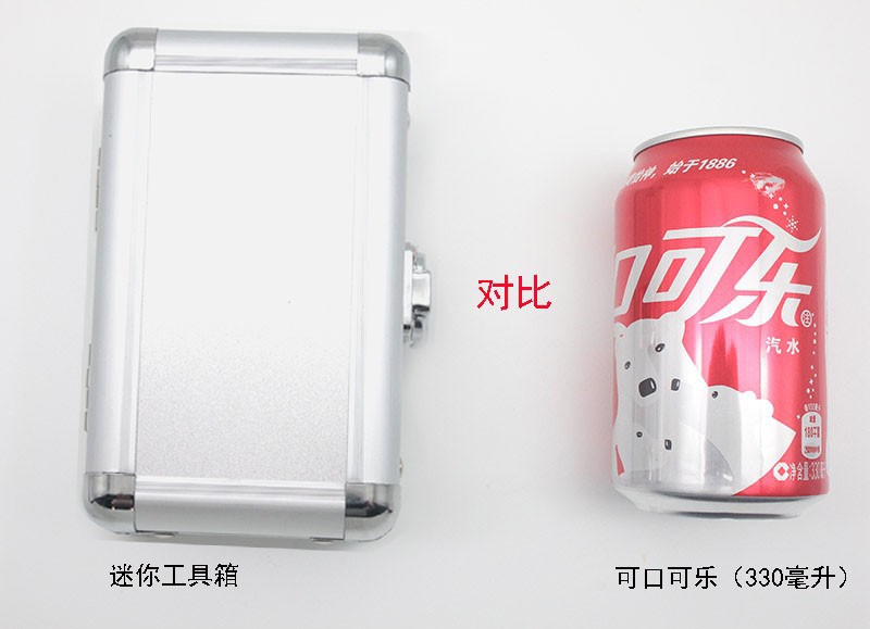 Caja de herramientas de hardware mini caja de herramientas de aleación de aluminio caja de almacenamiento caja de instrumentos de precisión se puede agregar esponja