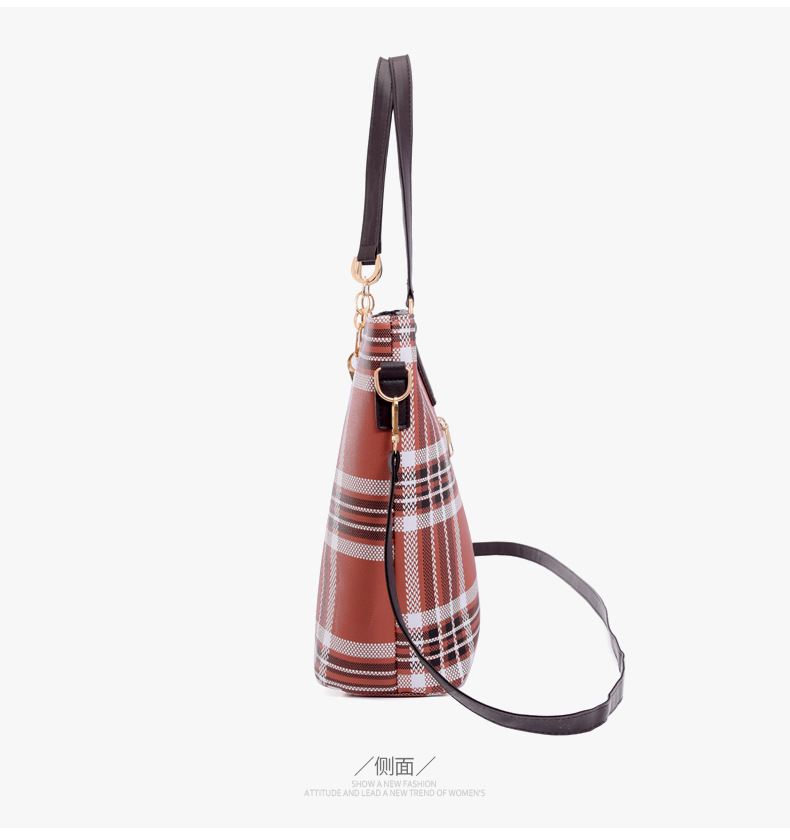 Wholesale of 2024 new styles of European and American retro six-piece single-shoulder bags and hand-carry crossbody bags for foreign trade women's fashion mother-and-child bags undefined