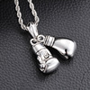 Trend accessory, men's boxing gloves, pendant stainless steel, necklace, European style, wholesale