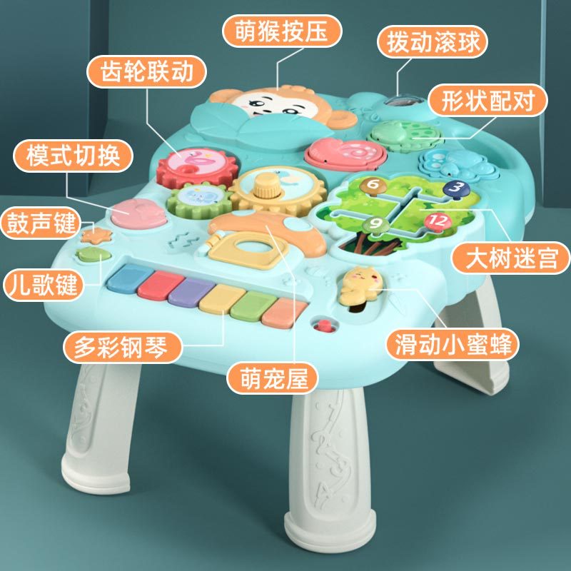 Bebé mano empuje caminante anti-o-pierna multi-funcional anti-flip bebé puede sentarse 4-en-1 caminar juguete ayuda