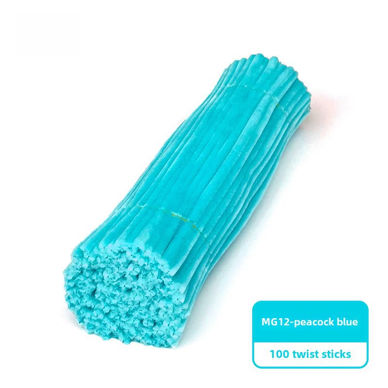 Encrypted twist rods (MaoGun) DIY craft pipe cleaners, ultra‑dense, multi‑color sets (about 100 pcs)