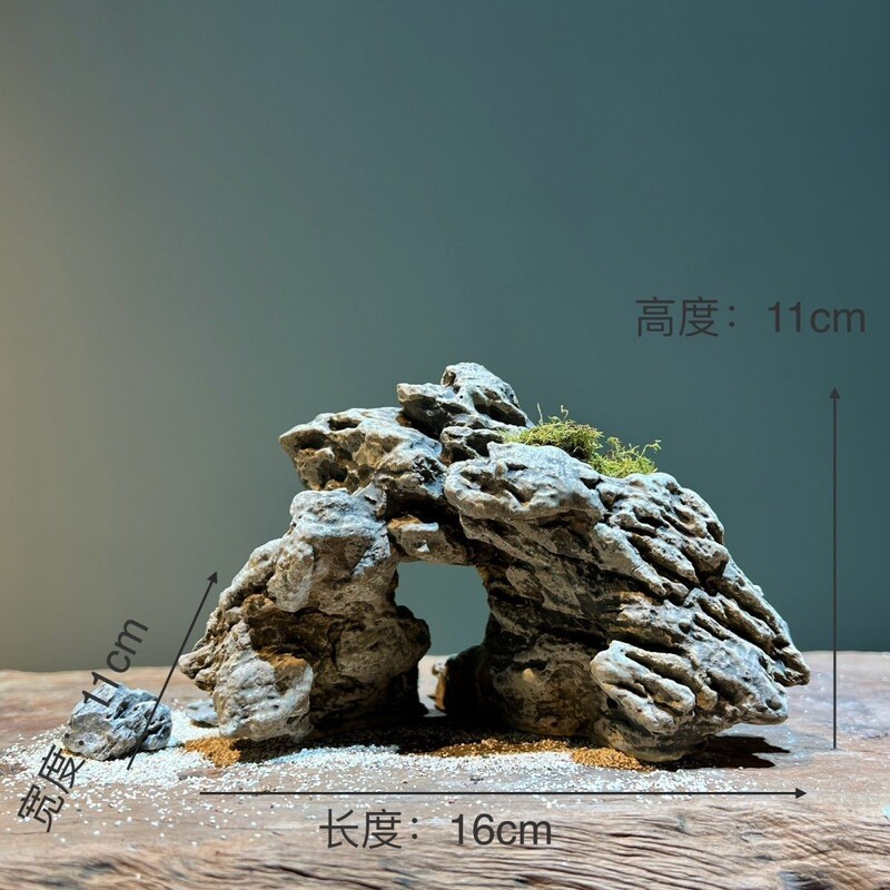 Ceramic Water Stone Rockery Fish Tank Landscaping Ornaments Turtle Climbing Platform Sunbathing Platform Landscaping Stone Hermit Crab Landscape Shelter Stone