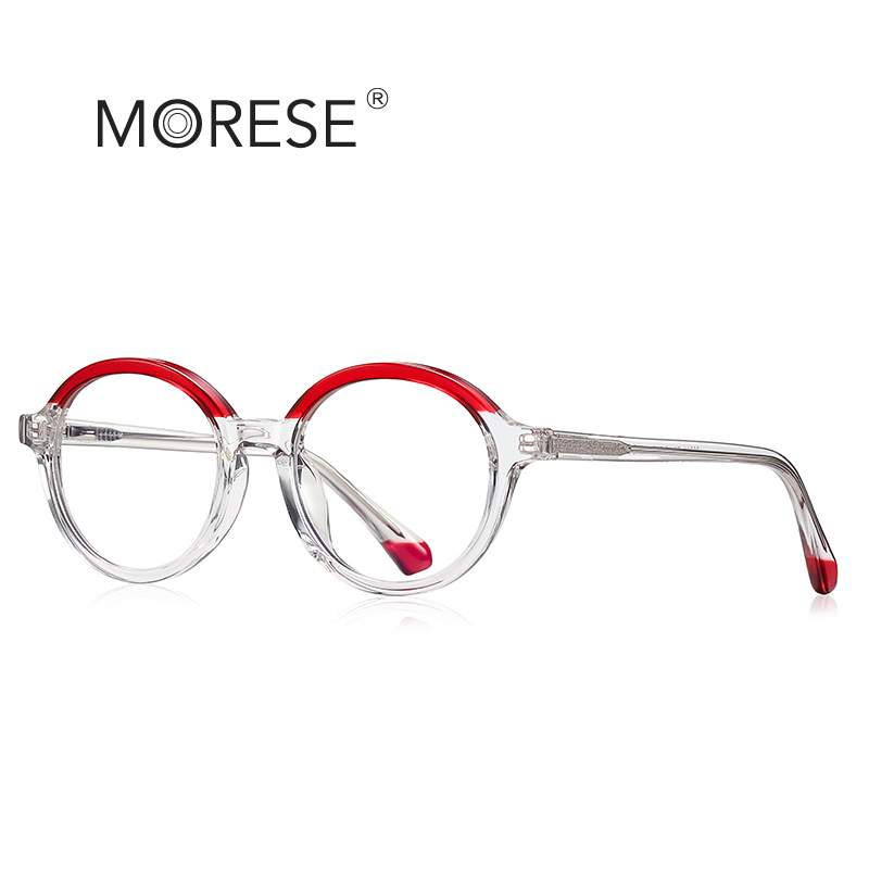 Children's Anti-Blue Light Striped Round Full Frame 20214 Youth Student Prescription Glasses Decor Computer Glasses Foreign Trade