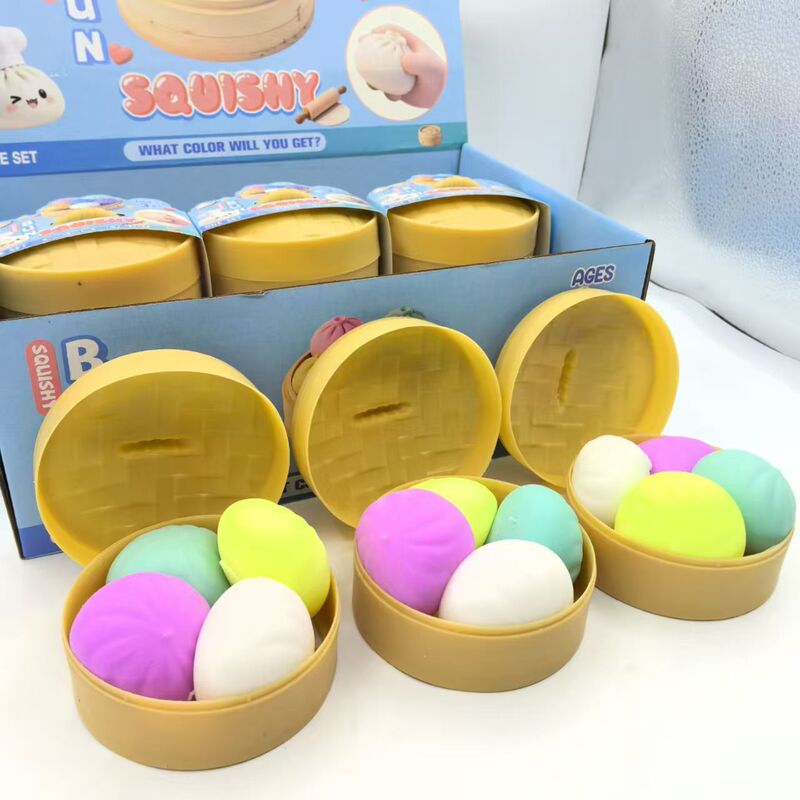 Simulated Stress-Relief Bun Squishy Toy Slow Rebound Barbecue Bun Xiaolongbao Prank Toy Prank Toy Cross-Border Simulated Stress-Relief Bun Squishy Toy Slow Rebound Barbecue Bun Xiaolongbao Prank Toy Prank Toy Cross-Border